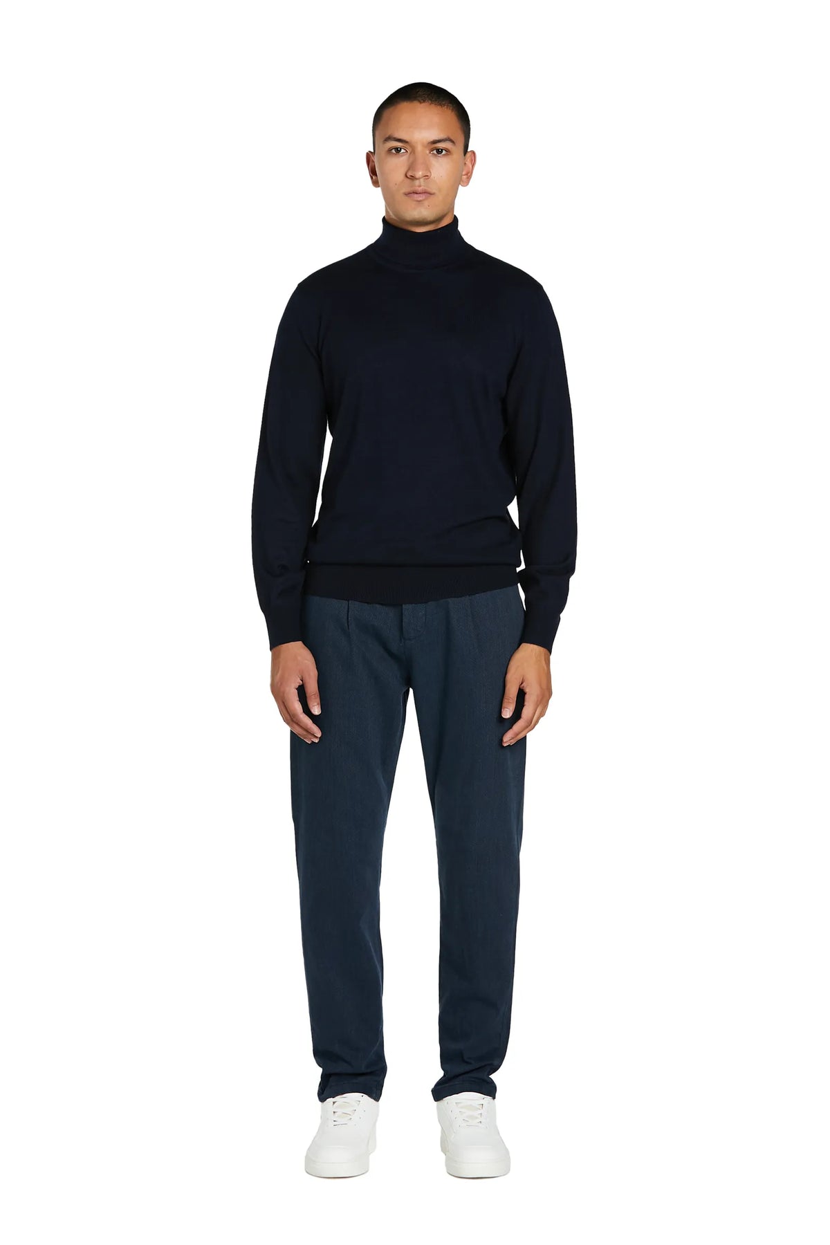 Maglione Dolcevita Basic #colore_blu