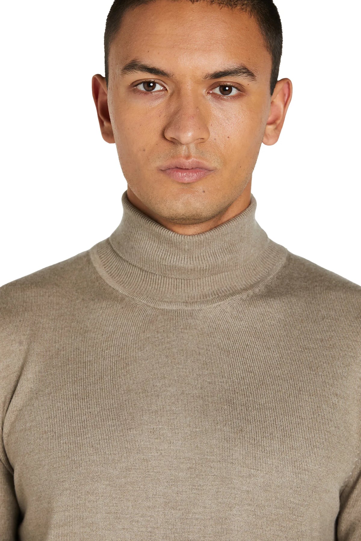 Maglione Dolcevita Basic #colore_pietra