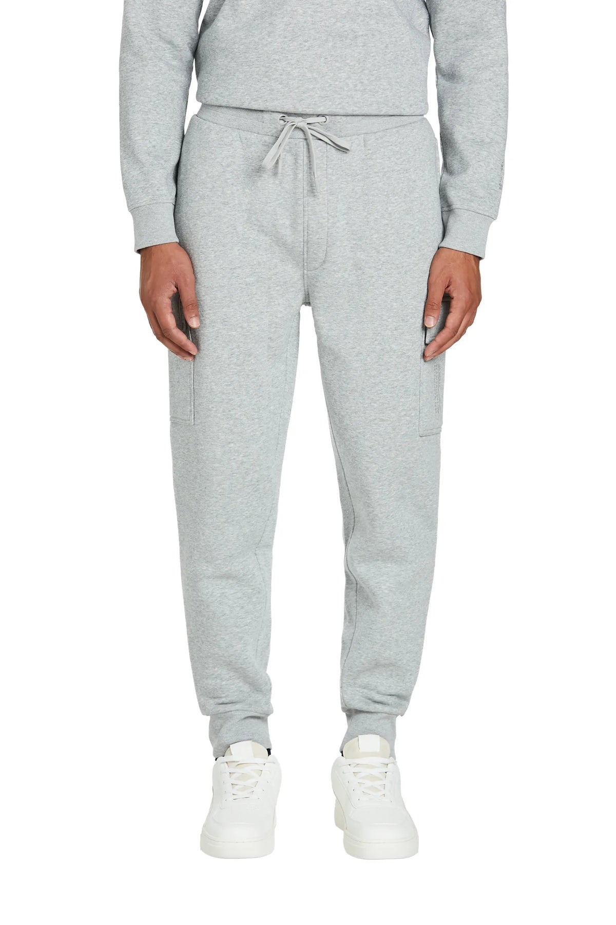 Pantaloni Cargo Felpa #colore_grigio