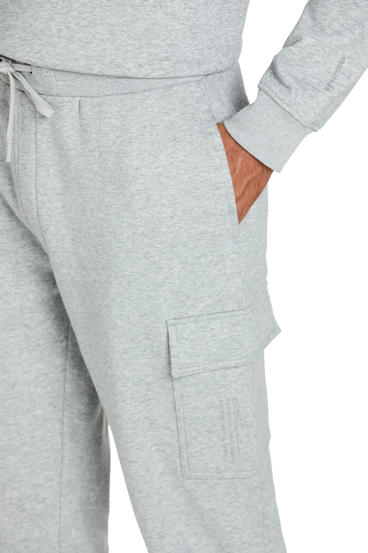 Pantaloni Cargo Felpa #colore_grigio