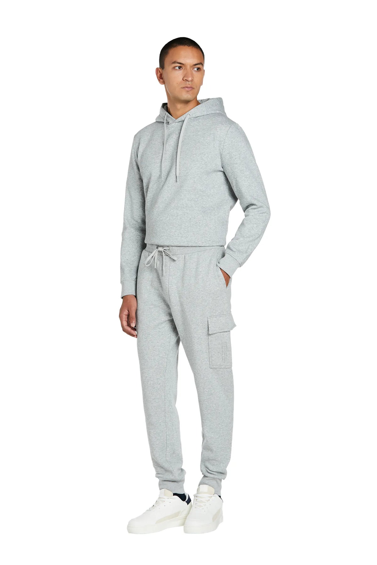 Pantaloni Cargo Felpa #colore_grigio
