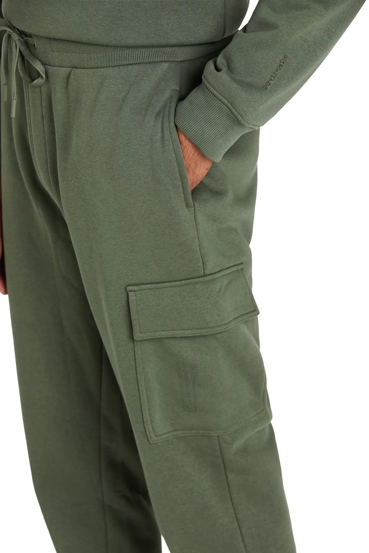 Pantaloni Cargo Felpa #colore_verde