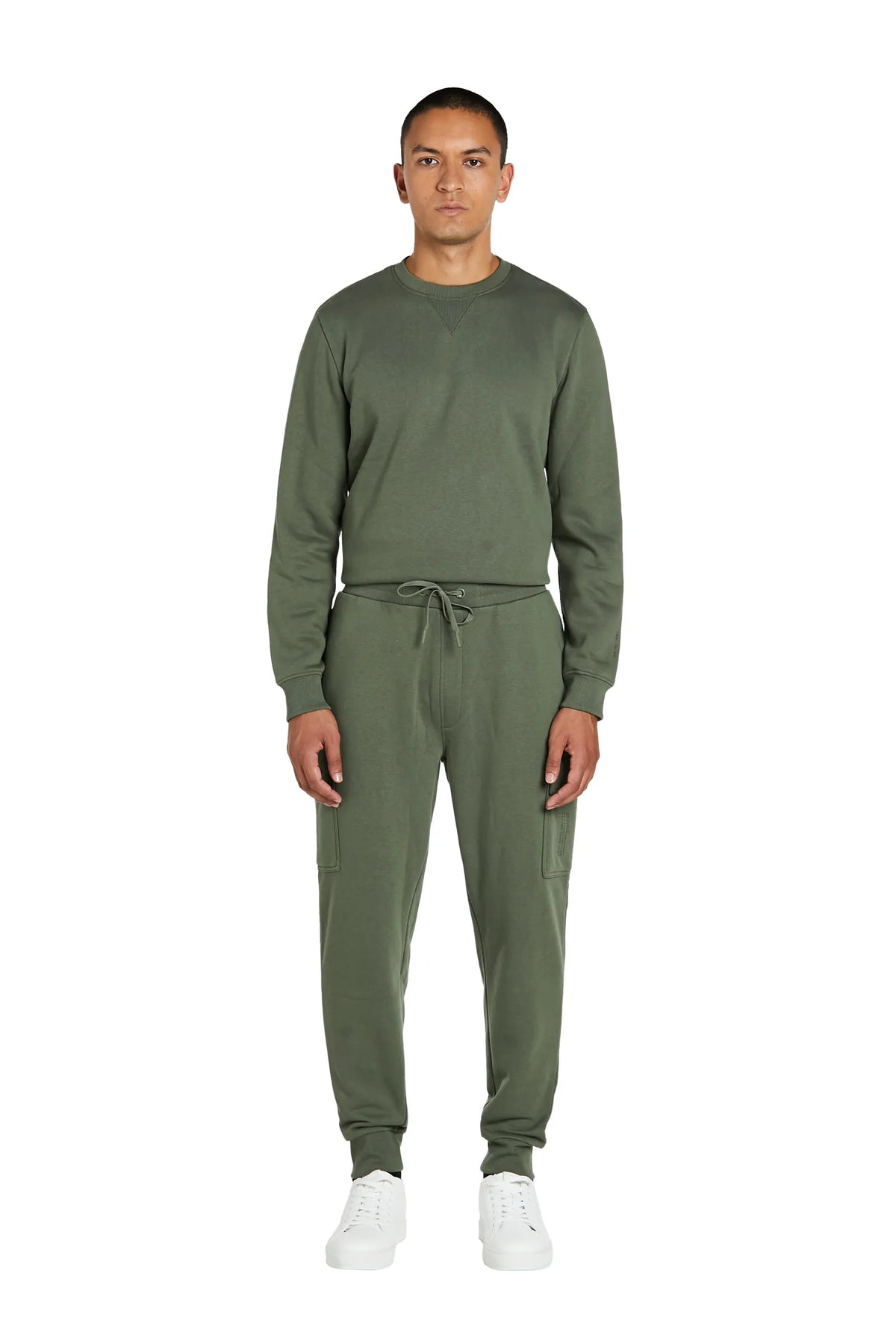 Pantaloni Cargo Felpa #colore_verde