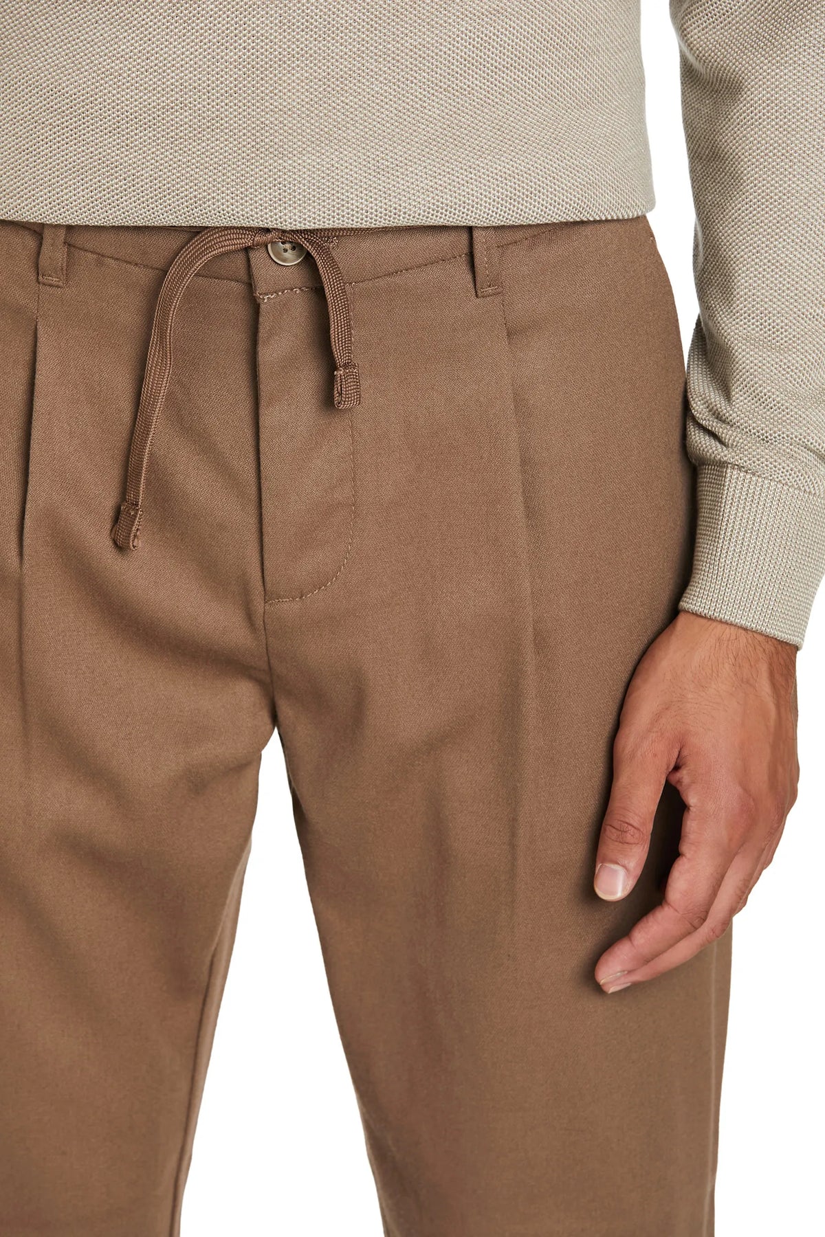 Pantaloni con Pences #colore_beige
