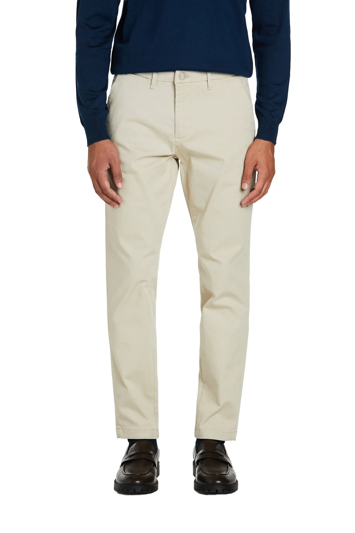 Pantaloni Basic cotone #colore_beige