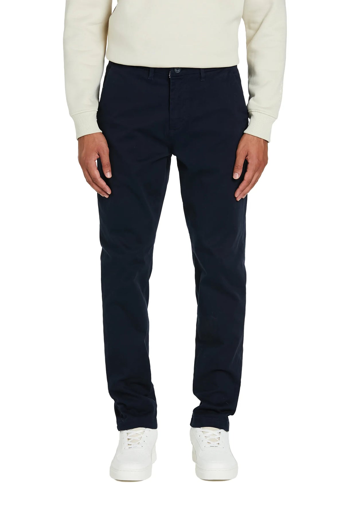 Pantaloni Basic cotone #colore_blu