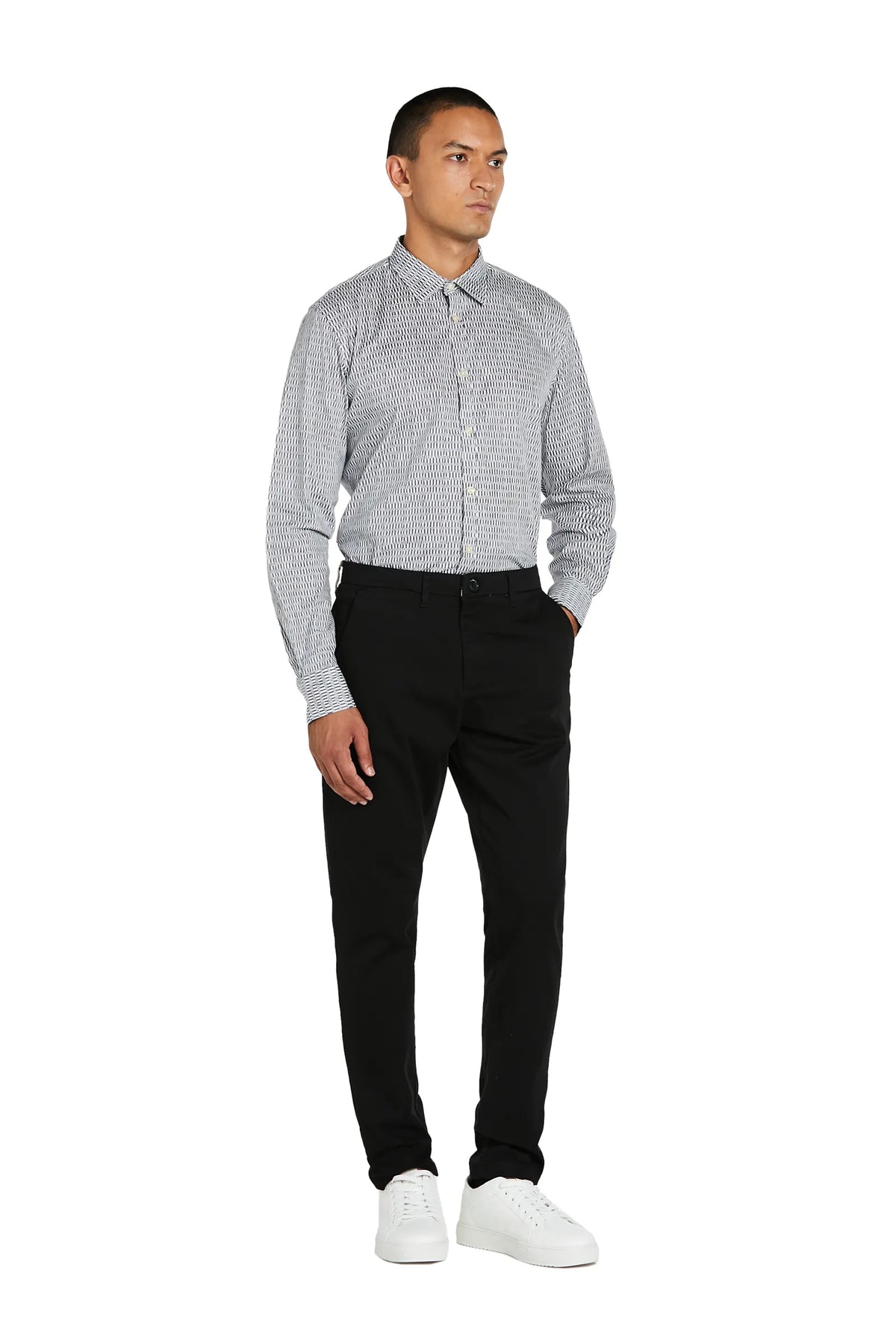 Pantaloni Basic cotone #colore_nero