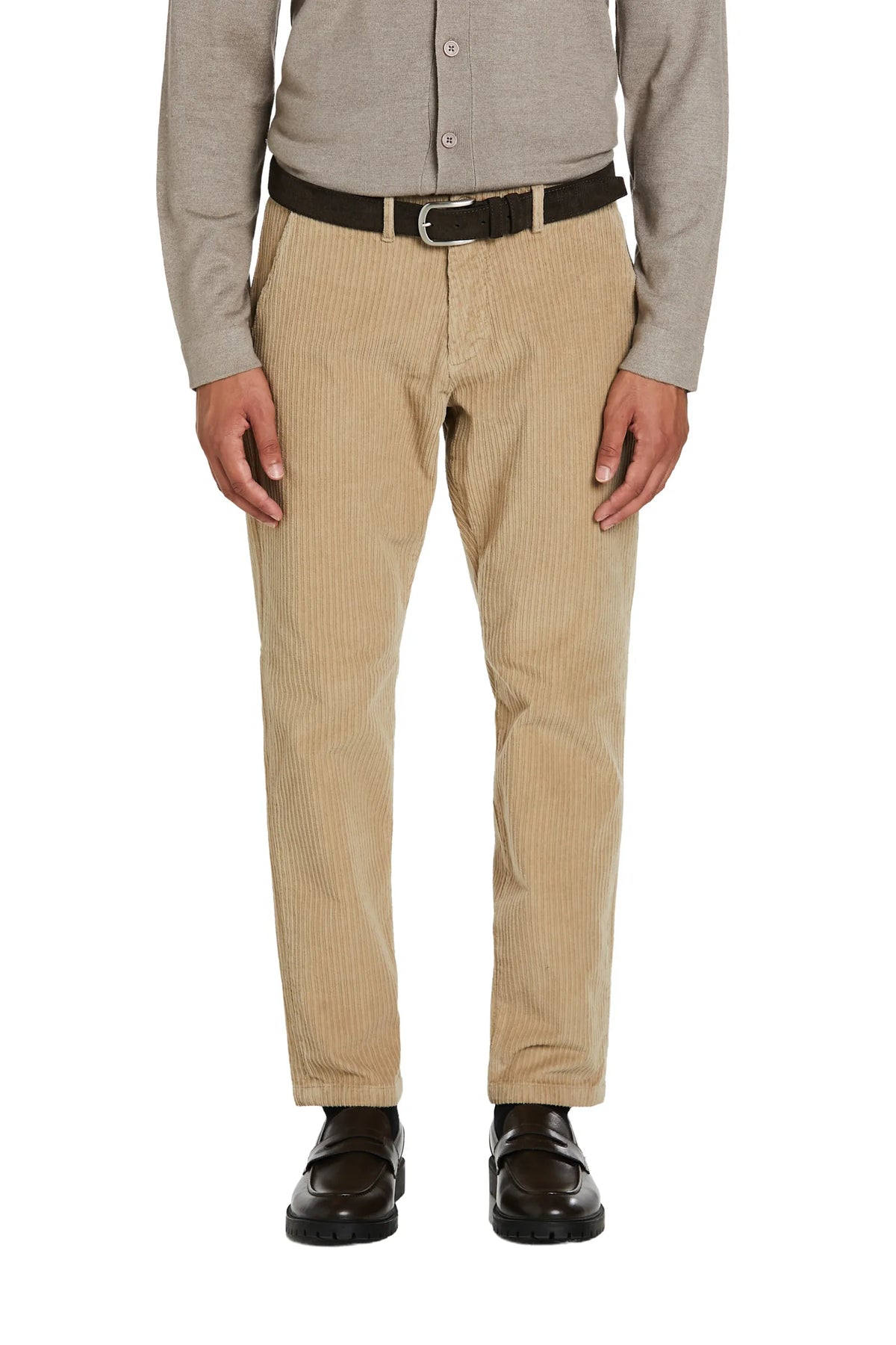 Pantaloni in Velluto #colore_beige