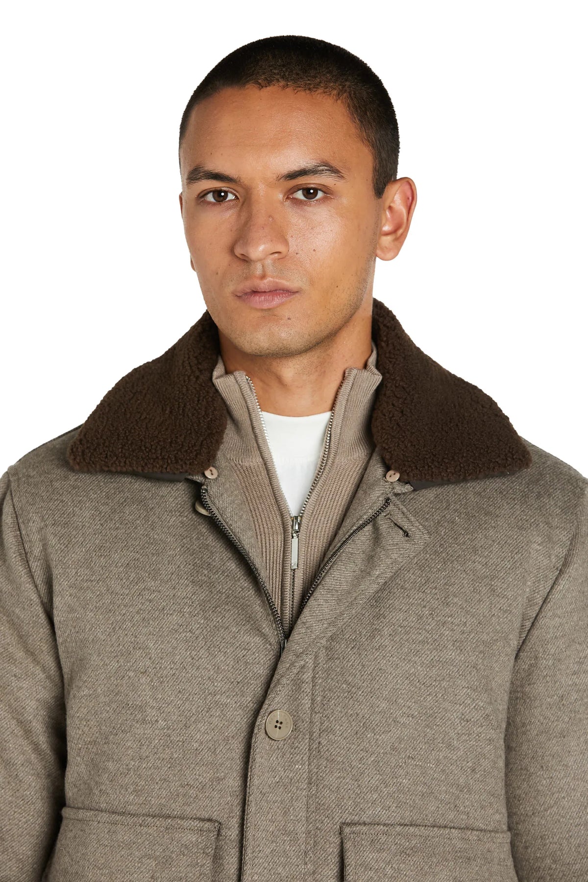 Giacca Aviatore #colore_beige melange