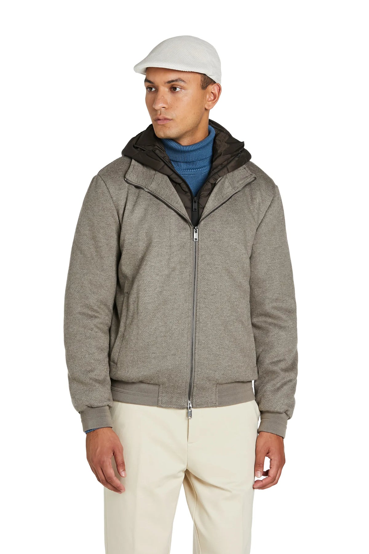 Bomber Misto Cashmere #colore_beige melange