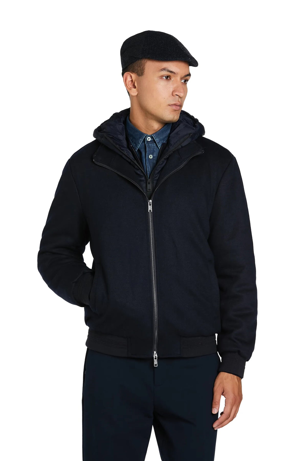 Bomber Misto Cashmere #colore_blu