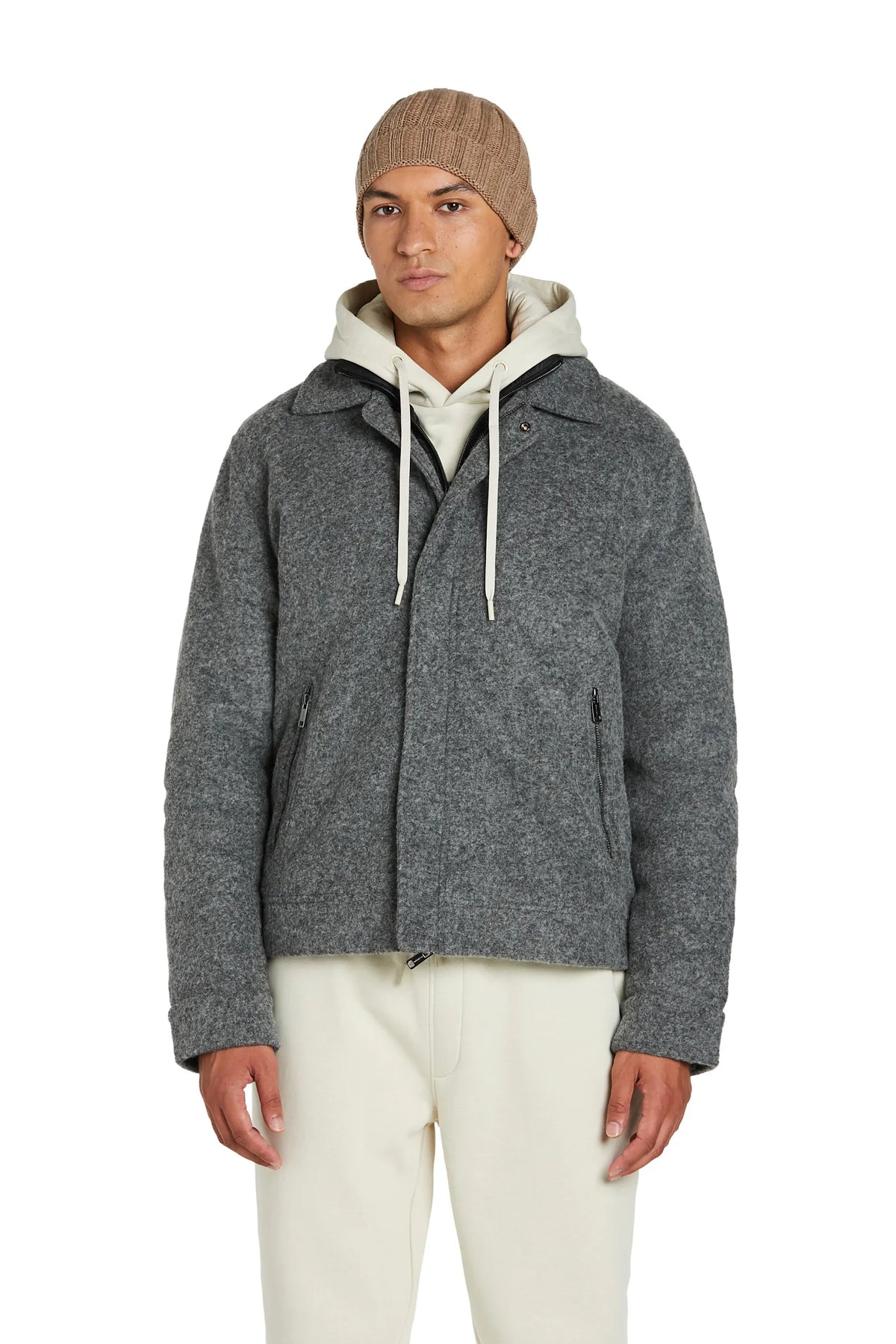 Giubbino #colore_grigio melange