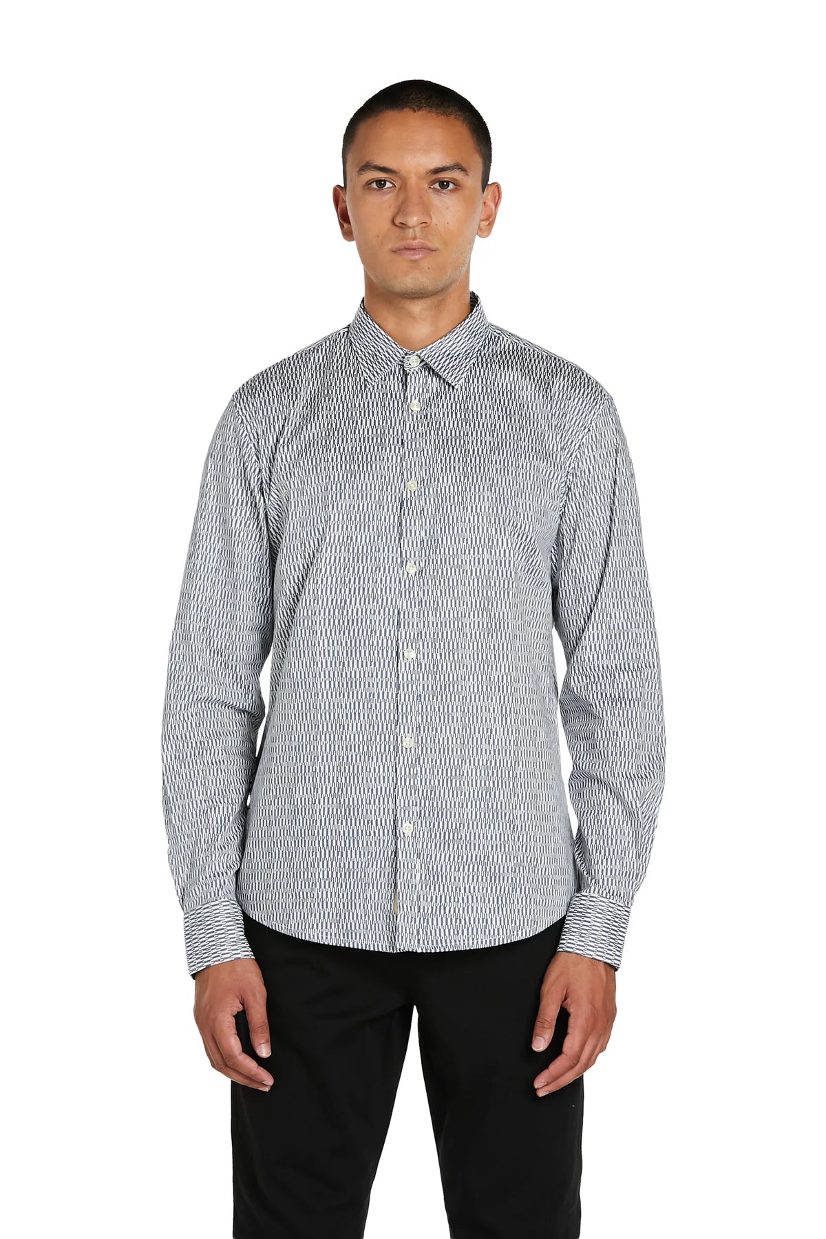 Camicia con Stampa Collo Italiano