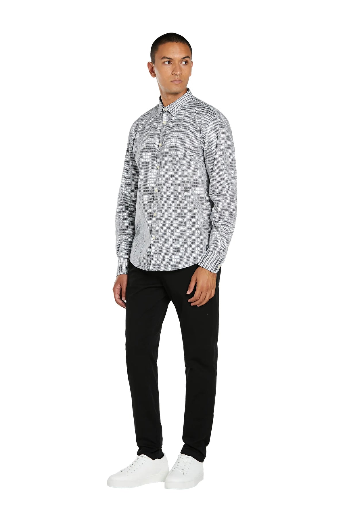 Camicia con Stampa Collo Italiano