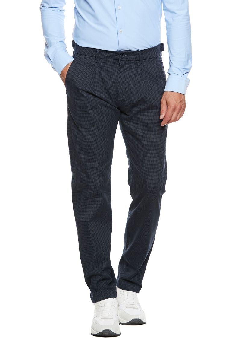 Pantalone Uomo Pied de Poule Slim Fit